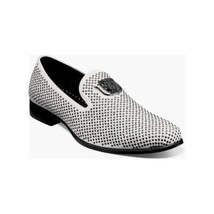 25228, Stacy Adams Micro Suede Shoes Swagger Slip On Studded All Colors image 4