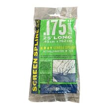 Screen Spline Gray Actual Diameter .175 x 25' Long New York Wire NEW #98001 - $8.90