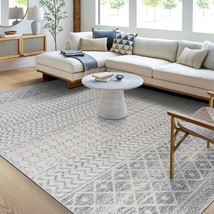 Chester Boho Moroccan Area Rug, Grey, 5&#39;3&quot; X 7&#39;6&quot;, By Artistic Weavers. - £64.33 GBP