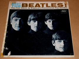 The Beatles Meet The Beatles! Record Album Vinyl Vintage Capitol Label MONO 3 - £15.92 GBP