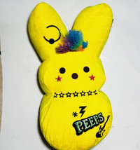 Emo Punk Peeps Easter Bunny Plush 15” Yellow Peep Stuffed Animal - £25.90 GBP