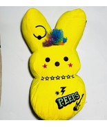 Emo Punk Peeps Easter Bunny Plush 15” Yellow Peep Stuffed Animal - £25.57 GBP