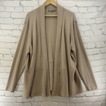 89th And Madison Duster Sweater Womens Plus Sz 3XL Beige  - £11.64 GBP