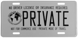 No License Or Insurance Required Private Aluminum License Plate Car Front 6"x12" - £3.89 GBP