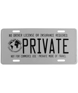 No License Or Insurance Required Private Aluminum License Plate Car Fron... - $6.65 CAD