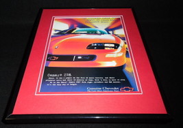 1997 Chevrolet Camaro Z28 Framed 11x14 ORIGINAL Vintage Advertisement - $34.64