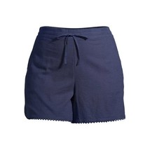 Terra And Sky Women&#39;s Plus Size Ruffle Edge Shorts Blue Size 0X - $18.80