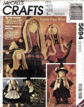 1991 Rabbit Doll Costumes Mc Call&#39;s Pattern 5694-m Uncut - £9.65 GBP