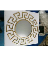 Metal Gold Louis L Shaped Vintage Antique Handmade Round Big Wall Art Mi... - $478.79 CAD