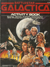 Battlestar Galactica - Activity Book - 1978 Grosset &amp; Dunlap - Some Coloring - £4.72 GBP
