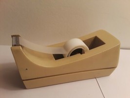 Weighted Beige Scotch Tape Dispenser Model/Style C-38 - £4.27 GBP