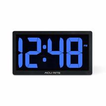 AcuRite Large Digital LED Oversized Wall Clock with Date and Temperature, Perfec - £58.15 GBP