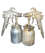 2x BINKS VTG Vintage Set SPRAY GUN AND CUP Chrome Model 69 Made in USA W... - $162.98 CAD