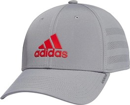 adidas Gameday 3 Structured Stretch Fit Cap Mens Grey S/M NEW - £19.68 GBP