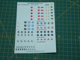 warhammer 40K space marine infantry transfer sheet OOP - $7.36
