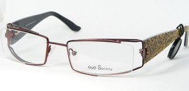 Eye Society By Rk Design ES110 103 Persian Plum Eyeglasses 53-19-135mm (Notes) - $43.13