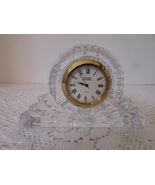 CRYSTAL LEGENDS BY GODINGER CRYSTAL VANITY DESK MANTEL CLOCK 3-7/8&quot;W - $181.74 MXN