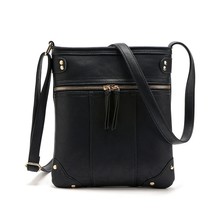 Age women bag double zipper women messenger bags high quality pu shoulder bag crossbody thumb200