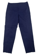 Valerie Stevens Women Size 10 (Measure 29x26) Dark Blue Pull On Chino Dress Pant - £6.75 GBP