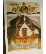 USA Movie 1992  BEETHOVEN Poster 1SH 40&#39;&#39;X27&#39;Original,FOLDED,GOOD CONDITION - £275.22 GBP