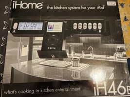NIB HTF iHome iH46 under cabinet kitchen System for your Ipod Black - $69.99