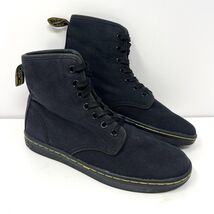 Dr. Doc Martens Women’s Shoreditch Combat Boot Sz 6 Black Canvas Lace Ai... - $34.60