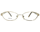 Anne Klein Eyeglasses Frames AK 9105 532 Brown Gold Round Full Rim 49-15... - $51.22