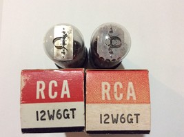 12W6GT Two RCA Tubes NOS NIB - $5.90