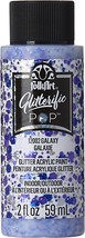 Folkart Glitterific Pop Acrylic Paint 2oz-Galaxy - £13.39 GBP