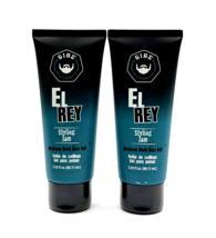GIBS El Rey Styling Jam Medium Hold Hair Gel 3.25 oz-2 Pack - £21.64 GBP