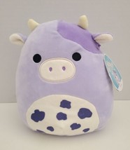NEW Bubba Squishmallow The Purple Cow 9” RARE - Kelly Toy Plush W/ Tag - £27.68 GBP