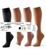 Activa Class 1 Below Knee Compression Support Stockings Open or Closed Toe - $21.43+