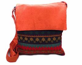 Aztec Tribal Print Striped Pattern Vegan Suede Cushioned Crossbody Purse Messeng - £21.90 GBP