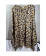 Show Me Your Mumu Festibell Sweater Golden Eye Bell Sleeves Leopard Prin... - $1,125.86 MXN