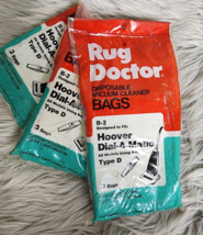 Rug Doctor Hoover Dial A Matic B-2 Type D vacuum cleaner bags  3 bags x ... - $19.79