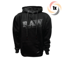 1x Hoodie Raw Chest Logo Black High Quality Hoodie | 2XL | 100% Cotton - £50.70 GBP