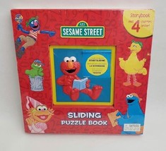 Sesame Street Sliding Puzzle Book Storybook 4 Puzzles 5 Years and Up - £30.97 GBP