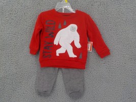 Kidgets 2PC Jogger Set Infant Boys Sz 12 Mos &quot;Stay Wild&quot; Sweatshirt &amp; Pants Nwd - £7.98 GBP