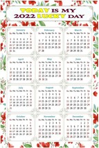 2022 Magnetic Calendar - Today is My Lucky Day - Themed 019 (5.25 x 8) - £8.59 GBP