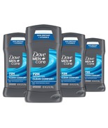 Dove MenCare Antiperspirant Deodorant Stick 4 Count Clean Comfort 72 Hou... - $41.97