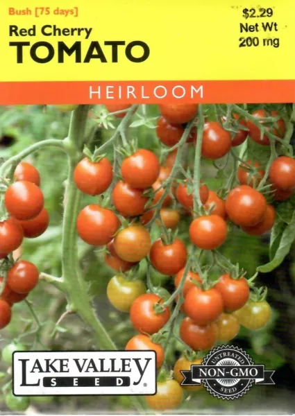 Tomato Red Cherry Heirloom Vegetable Seeds Non-Gmo - Lake Valley 12/23 Fresh Gar - £4.32 GBP