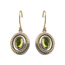 Authenticity Guarantee 
Peridot Granulated Style Earrings Sterling Silver and... - £408.11 GBP