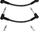 Donner Black 3-Pack 6&quot; Guitar Effect Pedal Patch Cables. - $29.96