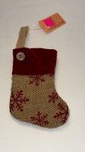 Stocking Christmas Mini Burlap  Treat - $6.99