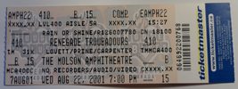 Renegade Troubadours Rare Ticket Stub Toronto John Prine Lyle Lovett &amp; C... - $132.30 MXN