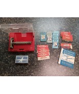 Vtg Gillette Super Speed  Double Edge Safety Razor Case Extra Blades Manual - $95.26 CAD