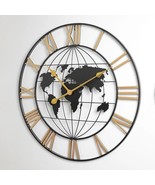 Exquisite Large Metallic Silent Wall Clock For Living Room Decor - $129.00