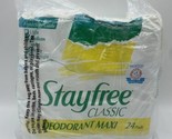 Vintage Stayfree Classic Deodorant Maxi 24 Pads New 1993 READ Bs245 - $18.69