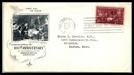 1941 US FDC Cover -100 Anniversary American Medical Ass&#39;n, Atlantic City... - $2.96