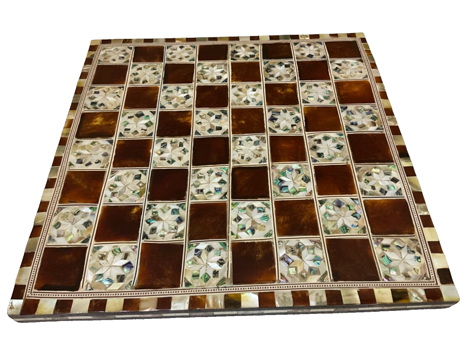Handmade, Wooden Chess Board, Chess Board, Board Game, Mother of Pearl I... - $145.00